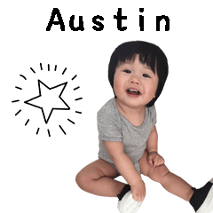 [LINEスタンプ] Cute Baby Austin