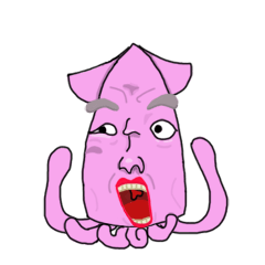 [LINEスタンプ] squid's expression