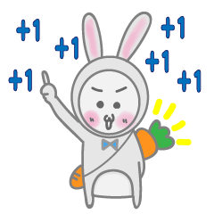 [LINEスタンプ] ミミウサギひとり暮らし！