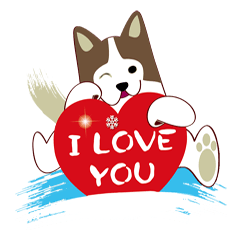 [LINEスタンプ] Dogs loyal loyal people love.