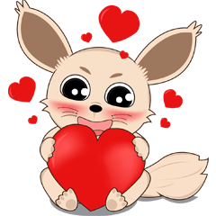 [LINEスタンプ] Cute Brownie Fox