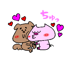 [LINEスタンプ] ピンティー＆まめおのゆるかわスタンプpart2