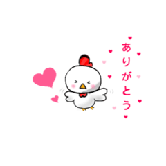 [LINEスタンプ] ニワトリ[コケこ]