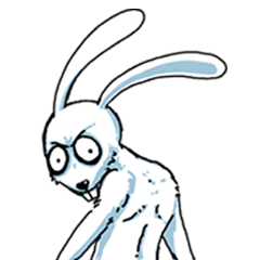 [LINEスタンプ] White Bunny Victor