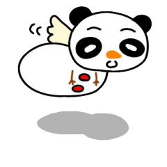 [LINEスタンプ] 雪パンダ