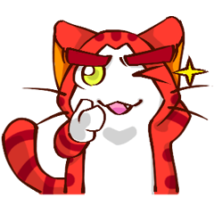 [LINEスタンプ] Iro. Cat The Red