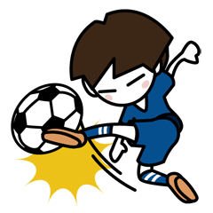 [LINEスタンプ] Boys Soccer Team