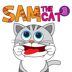 [LINEスタンプ] SAM THE CAT 3