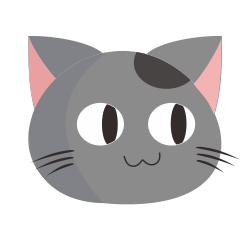 [LINEスタンプ] The Gray Cat : Cingcing with funny facesの画像（メイン）