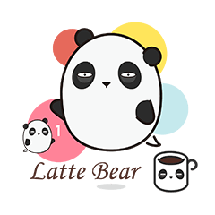 [LINEスタンプ] Latte Bear