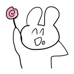 [LINEスタンプ] ざつなうさぎ