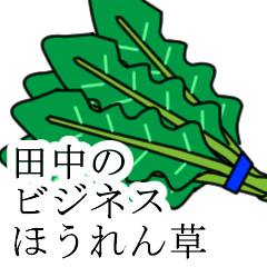 [LINEスタンプ] 田中のビジネスほうれん草