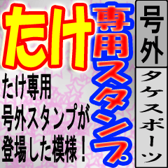 [LINEスタンプ] たけ専用 号外スタンプ