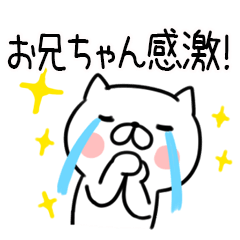 [LINEスタンプ] 「お兄ちゃん」専用のスタンプ＠ネコ