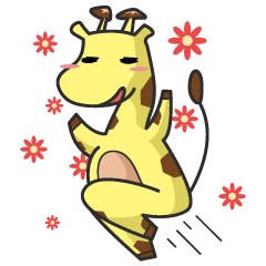 [LINEスタンプ] I am a giraffe