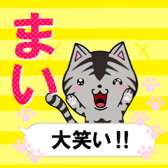 [LINEスタンプ] 超★まい(マイ)な吹き出しネコスタンプ