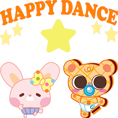 [LINEスタンプ] Chocucu Bear (幸せなダンス)の画像（メイン）