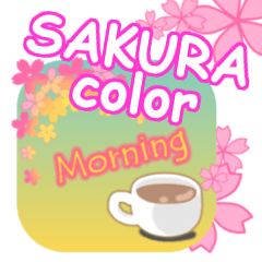 SAKURA color sticker english ver