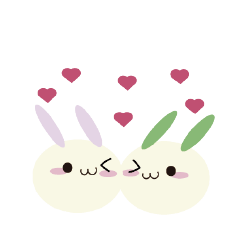 [LINEスタンプ] Rabbit's super shrimp dialogue