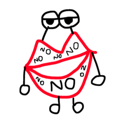 [LINEスタンプ] くちびるさん達