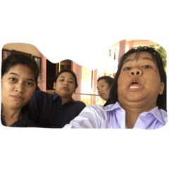 [LINEスタンプ] We are ugly sorry do not care