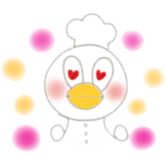 [LINEスタンプ] かわいいコックさん♡