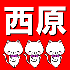 [LINEスタンプ] 超★西原(にしはら・にしばら・さいばら)の画像（メイン）