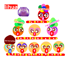 [LINEスタンプ] ウメメ(雛祭り)of lihua