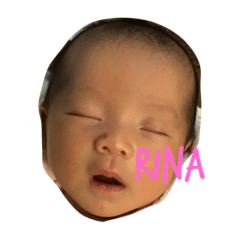 [LINEスタンプ] new born rina 