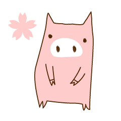 [LINEスタンプ] ピンクトーンのミトン