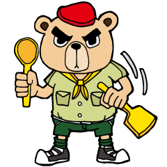 [LINEスタンプ] Scout Bear