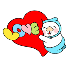 [LINEスタンプ] ラブ夫とホリ子