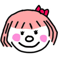 [LINEスタンプ] ショートヘア女の子スタンプ