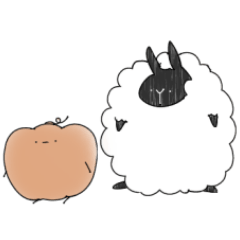 [LINEスタンプ] ゆるひつじかぼちゃ