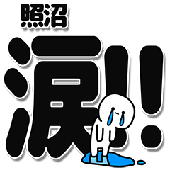 [LINEスタンプ] 照沼さんデカ文字シンプル