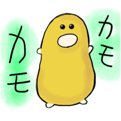 [LINEスタンプ] カモノハシのカモちゃんとノハシちゃん