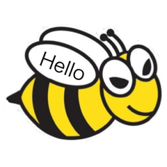 [LINEスタンプ] Buzzy Bee Bike