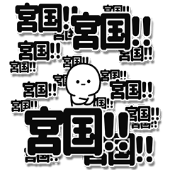 [LINEスタンプ] 宮国さんデカ文字シンプル