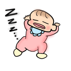 [LINEスタンプ] 1years old pink-chanの画像（メイン）
