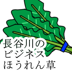 [LINEスタンプ] 長谷川のビジネスほうれん草の画像（メイン）