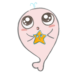 [LINEスタンプ] HEART the baby whale