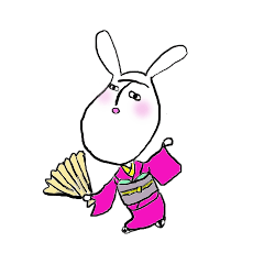 [LINEスタンプ] kimono usako