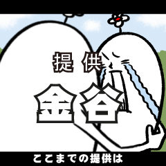 [LINEスタンプ] 金谷さんの毎日お名前スタンプ