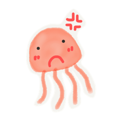 [LINEスタンプ] A crazy jellyfish