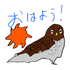 [LINEスタンプ] 鷹のタカさん