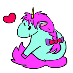 [LINEスタンプ] Cute unicornes