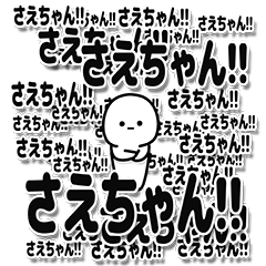 [LINEスタンプ] さえちゃんデカ文字シンプル