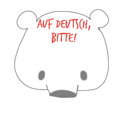 [LINEスタンプ] Polar bear in German