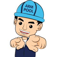 [LINEスタンプ] Arm pool v.2