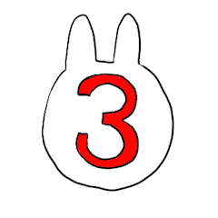 [LINEスタンプ] Expression White Rabbits 3